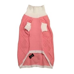 NWT Dog Pink Knit Turtleneck  Sweater